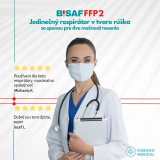 Raz vyskúšaš, iné už nechceš 😉 P.S. Vhodný do zdravotníctva - produkt je zdravotnícka pomôcka. #mask #ffp2mask #ffp2...